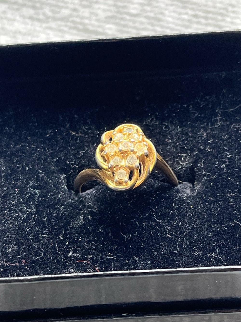 Gold Floral Cluster Ring - Women Jewelry